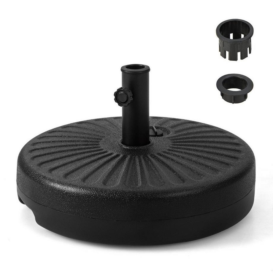 Portaombrelli rotondo riempibile con diametro di 50 cm per un massimo di 34 kg nero
