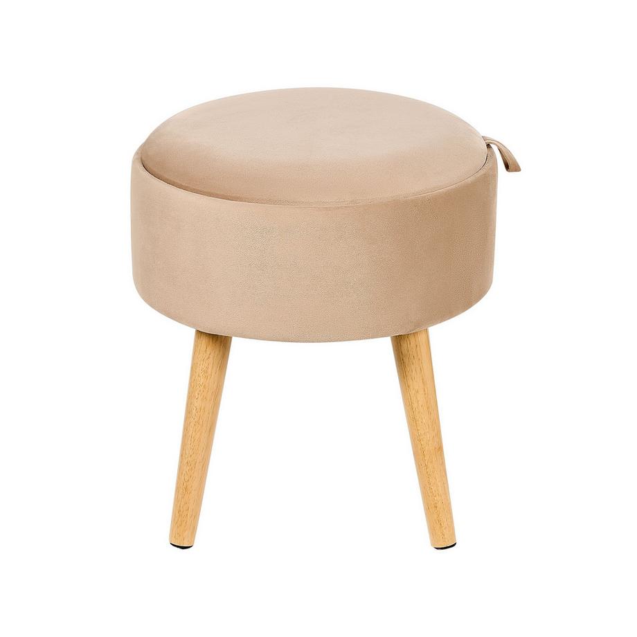 Beliani Hocker mit Stauraum aus Samtstoff Glamourös NEELY  