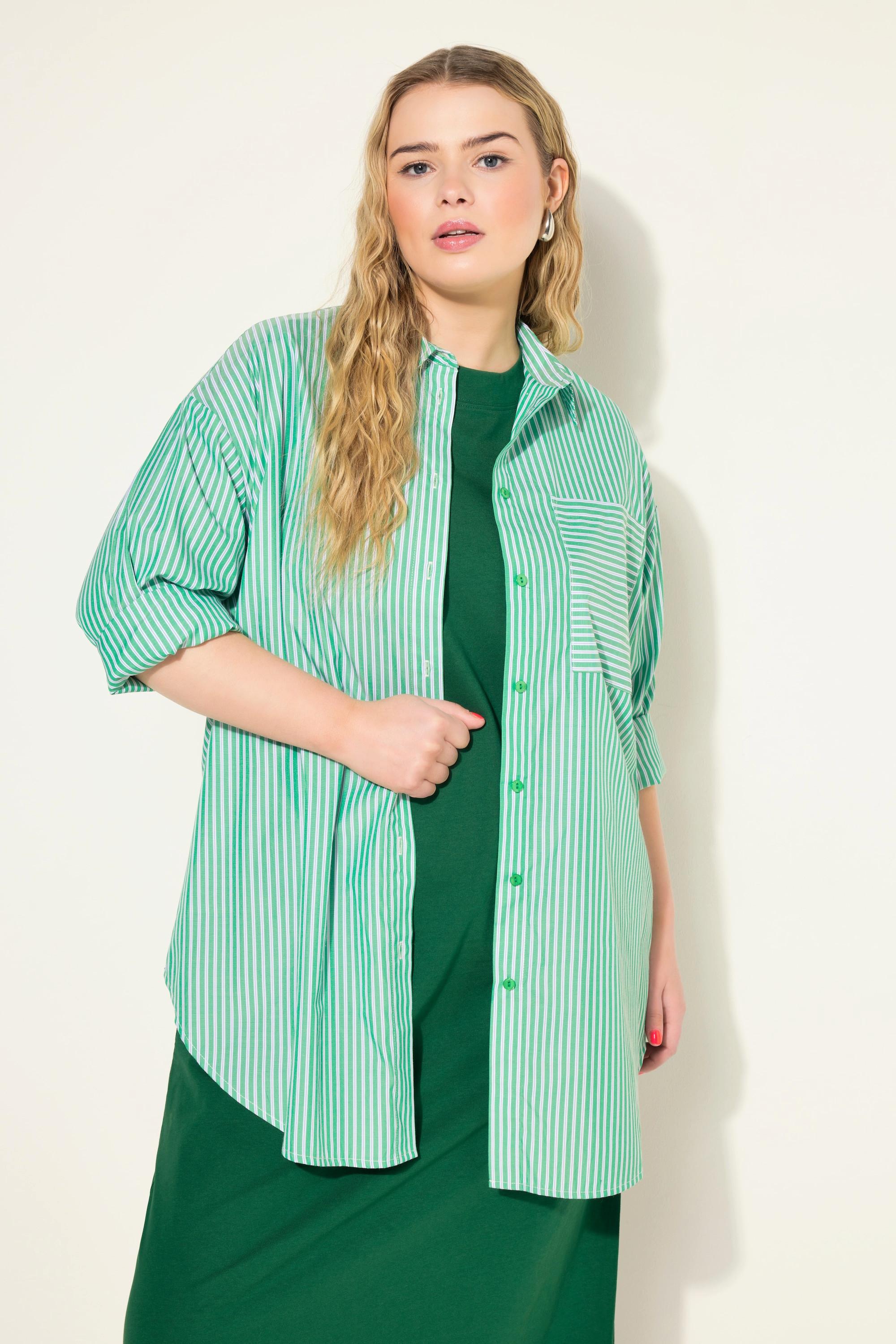 Studio Untold  Chemise oversized à rayures, col de chemise et manches longues 