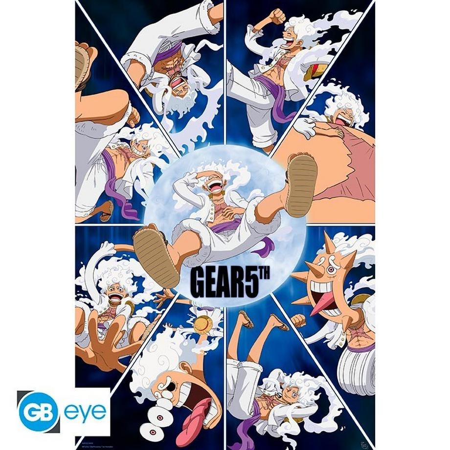 Poster - Gerollt und mit Folie versehen - One Piece - Gear 5th Looney