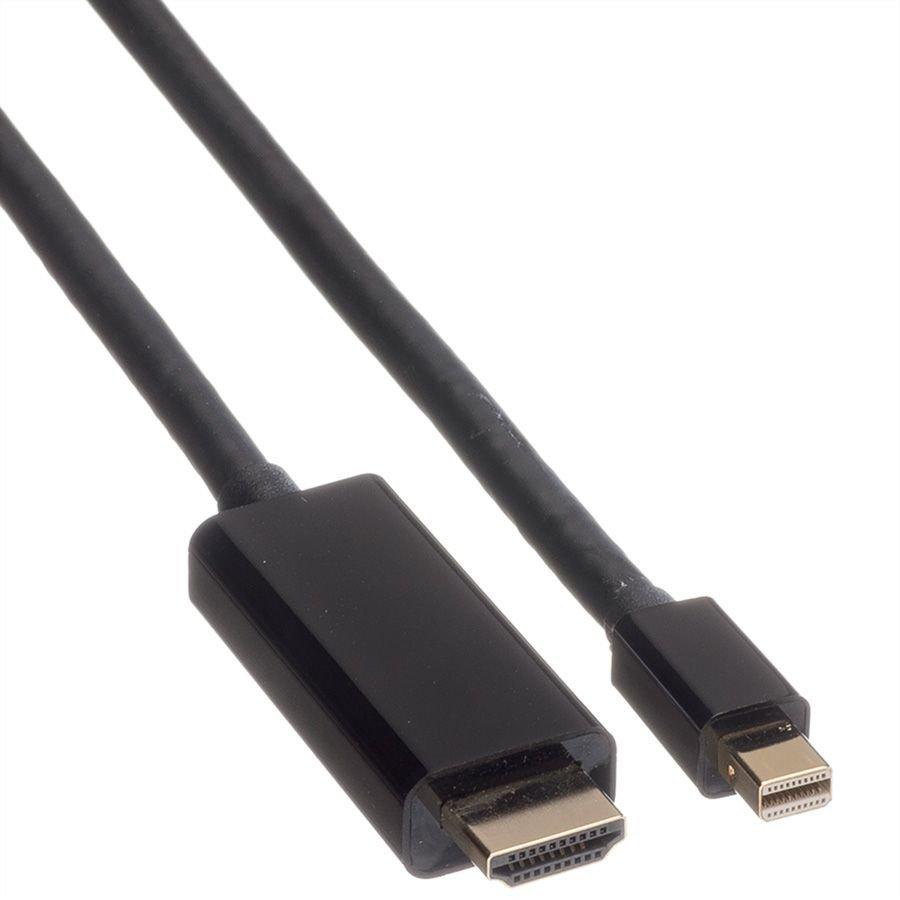 Roline  ROLINE 11.04.5797 cavo e adattatore video 3 m Mini DisplayPort Nero 