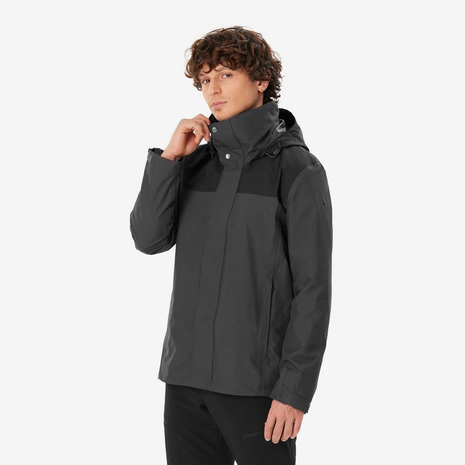 FORCLAZ Travel 100 Veste d'hiver imperméable 3 en 1  
