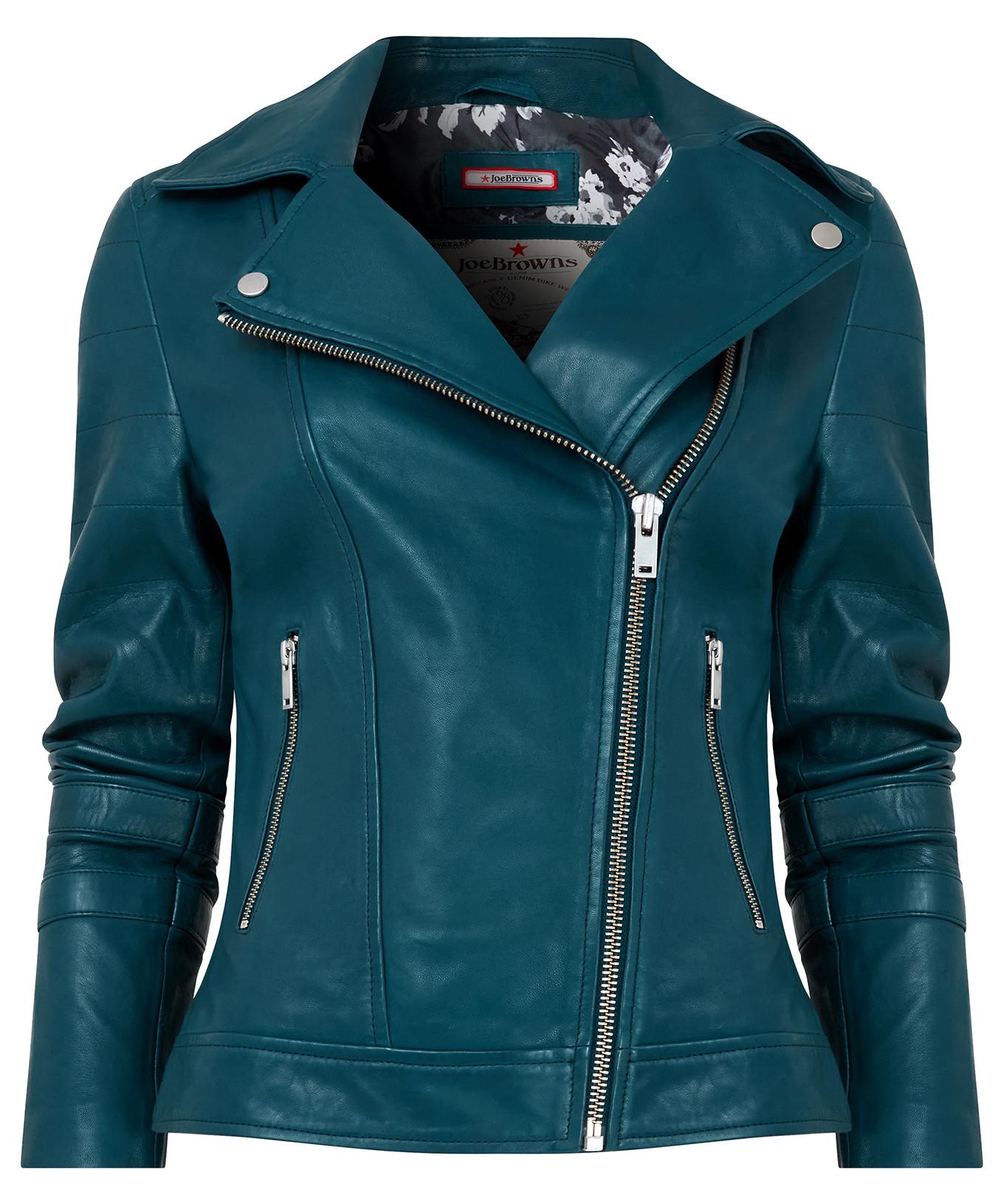 Joe Browns  Asymmetrische Bikerjacke aus Leder 