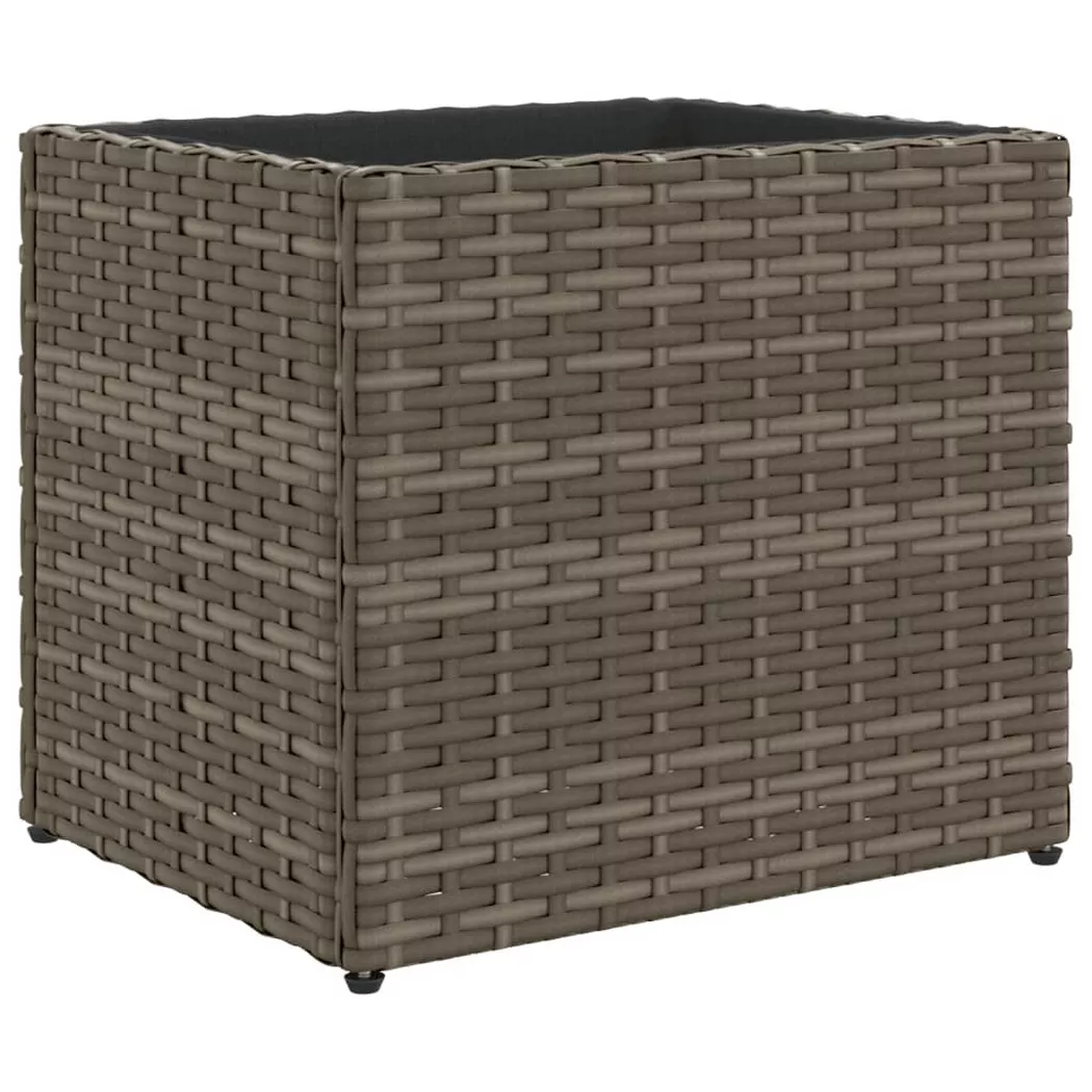 VidaXL - Jardinière rotin synthétique, One Size, Gris