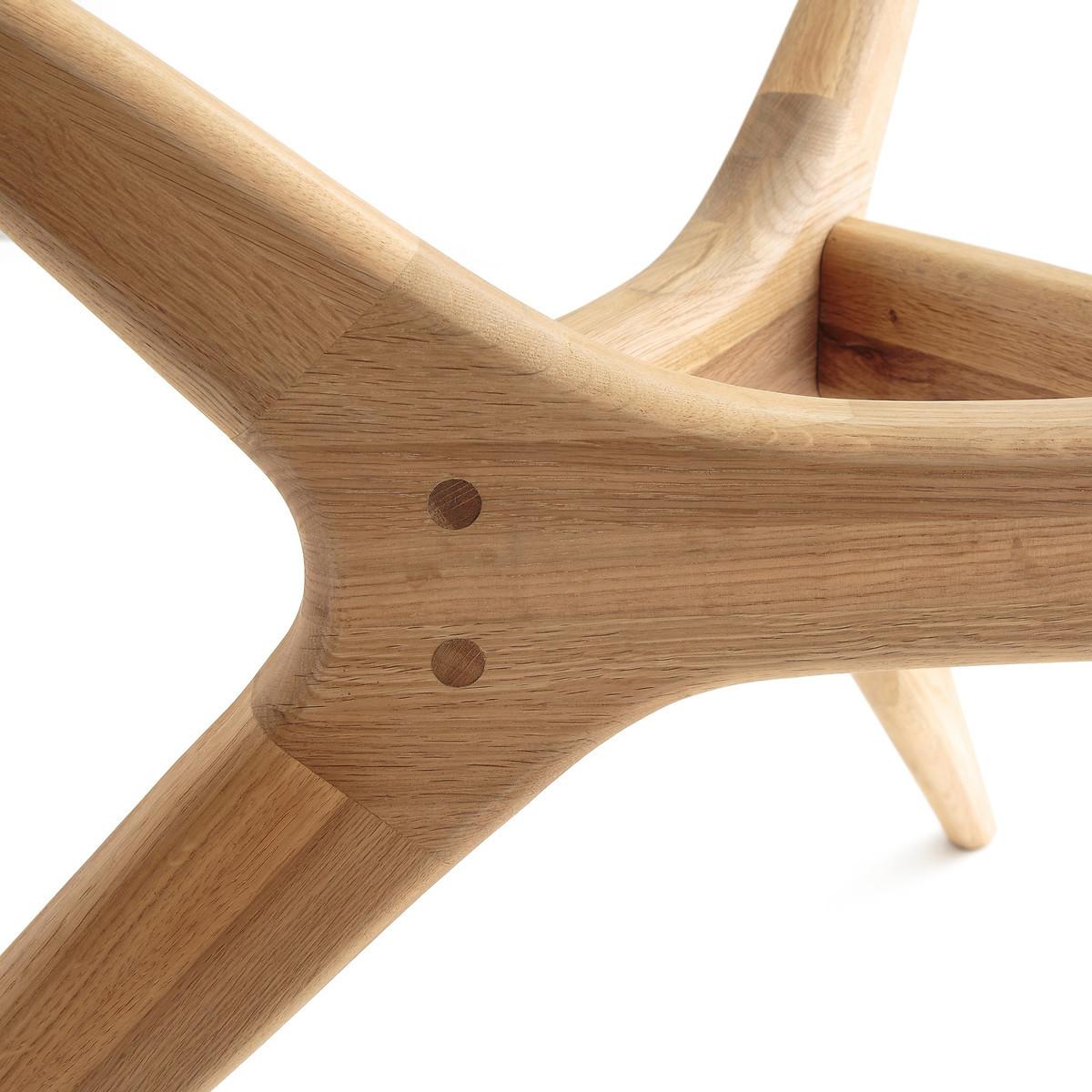 AM.PM Runder Tisch Maricielo aus Glas und massiver Eiche  