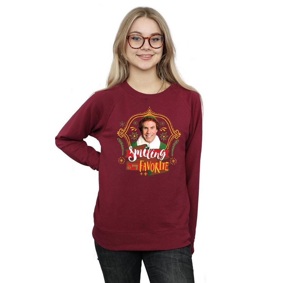 Elf Smiling Is My Favorite Sweatshirt  