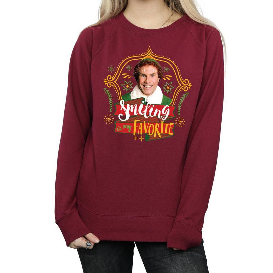 Elf Smiling Is My Favorite Sweatshirt  