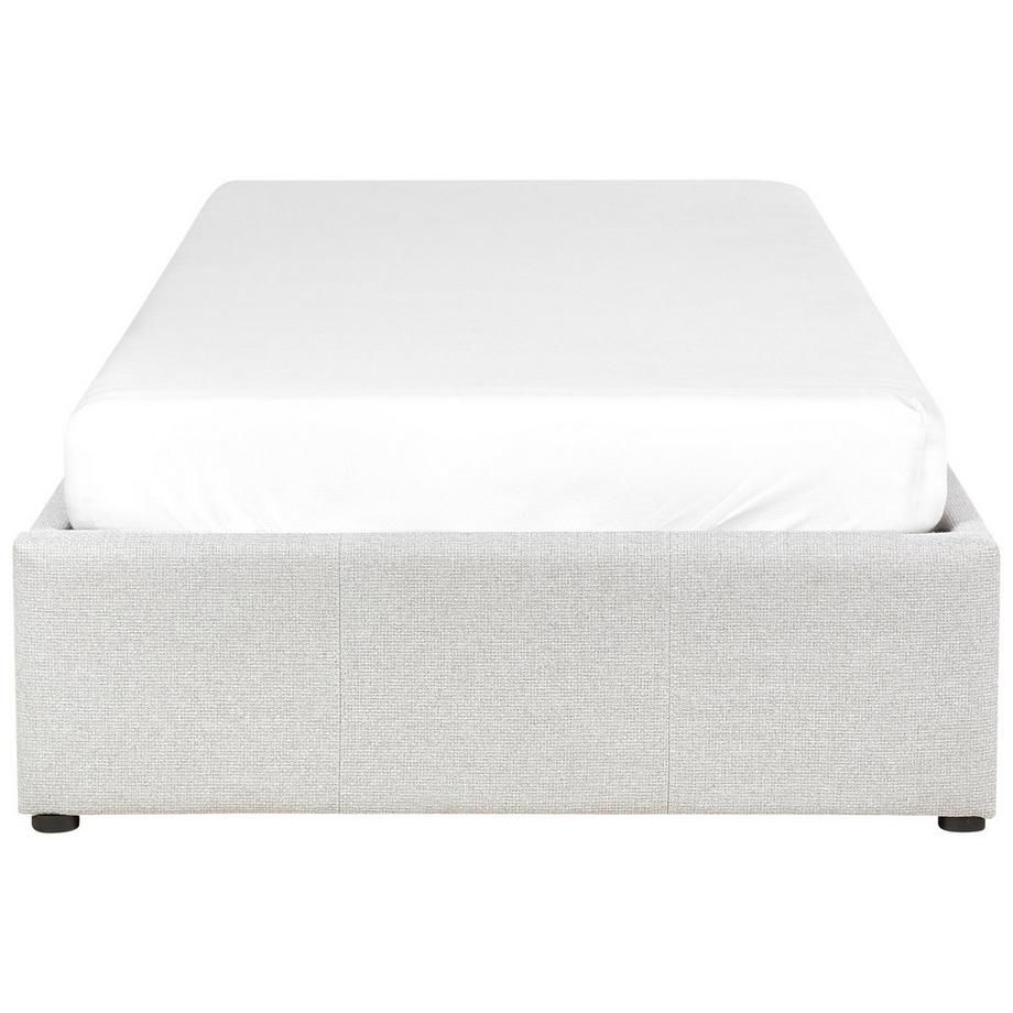 Beliani Letto con ottomano senza testata en Tessuto Scandinavo DINAN  