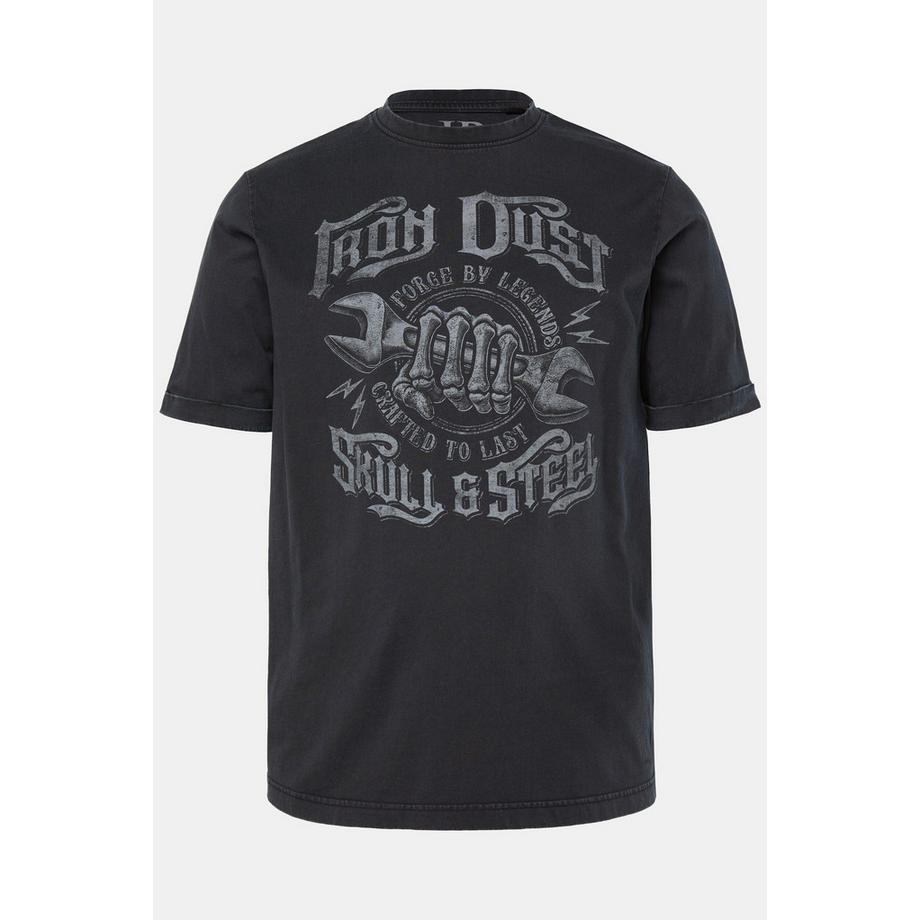 JP1880 Workwear T-Shirt Mezze Maniche Stampa sul Petto Look Vintage  