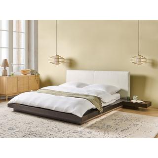 Beliani Bett mit LED aus MDF-Platte Modern ZEN  