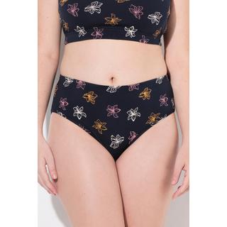 Ulla Popken Lot De 2 Culottes Motif Floral Uni Coton Bio  