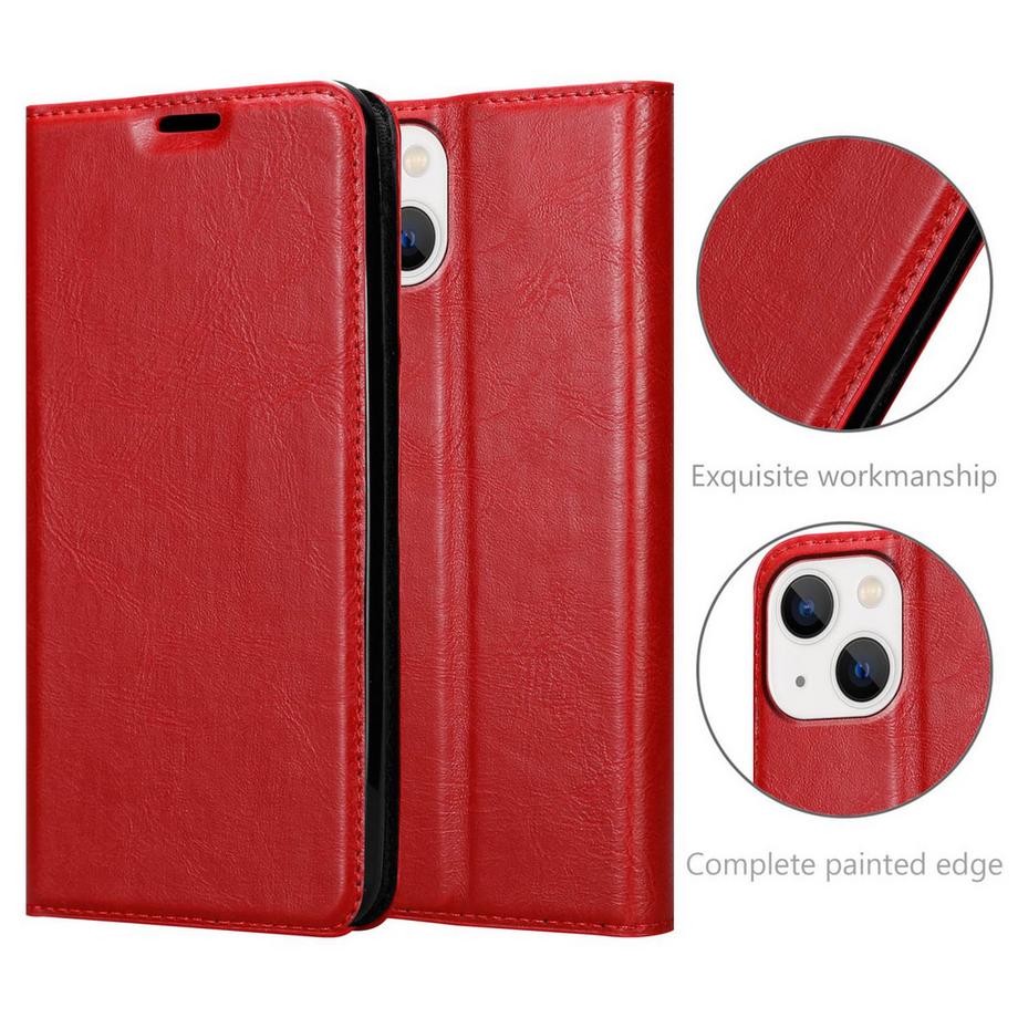 Cadorabo  Housse compatible avec Apple iPhone 14 - Coque de protection avec fermeture magnétique, fonction de support et compartiment pour carte 