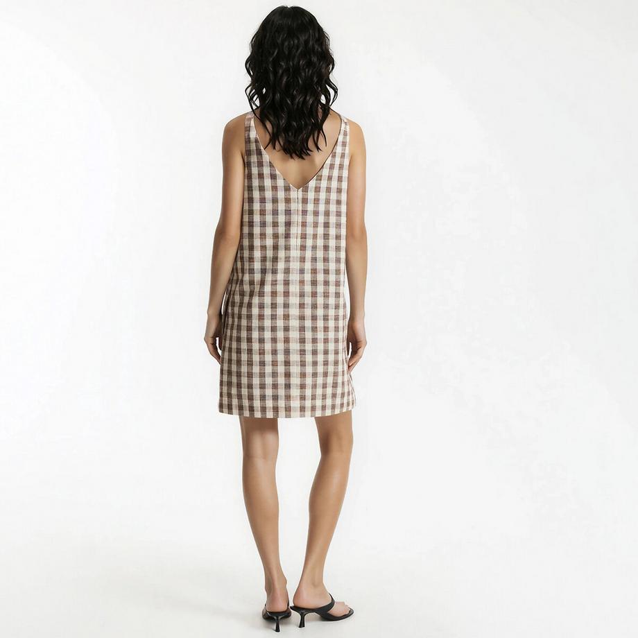 La Redoute Collections Robe courte sans manches Vichy  