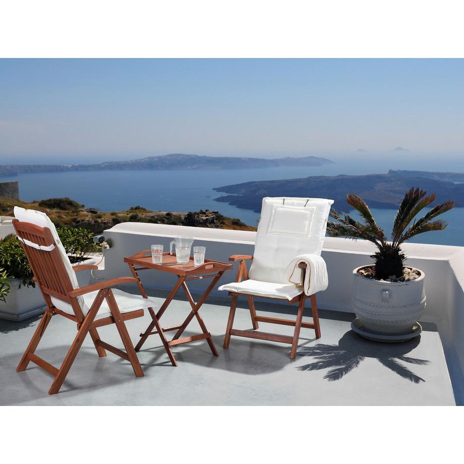 Beliani Set di 2 cuscini Schiena/Seduta en Poliestere Scandinavo JAVA/AMANTEA  