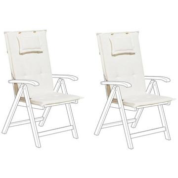 Lot de 2 coussins de jardin en Polyester Scandinave JAVA/AMANTEA