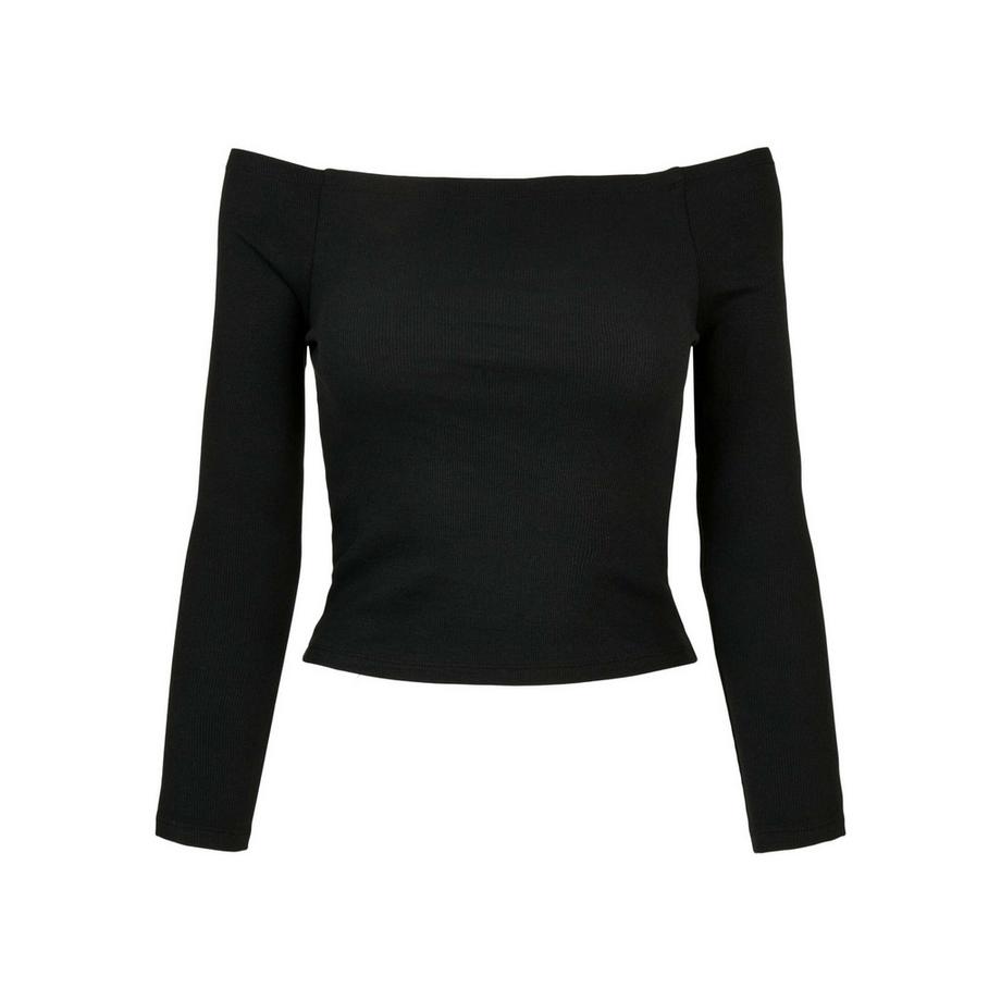schulterfreies langarmshirt