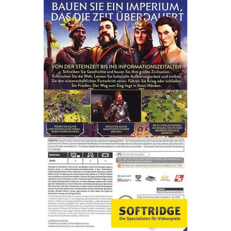 2K  Civilization 6 (Code in a Box) 