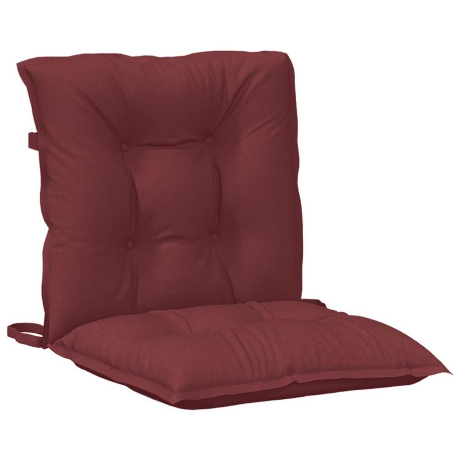 VidaXL Coussin de chaise à dossier bas tissu  