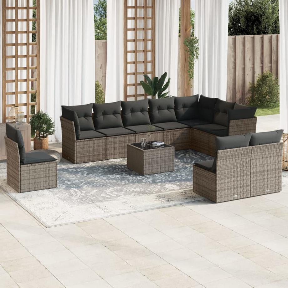 VidaXL Garten sofagarnitur poly-rattan  