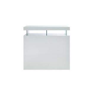 Vente-unique LED Hausbar - Hochglanz - MDF - Weiß - FABIO  