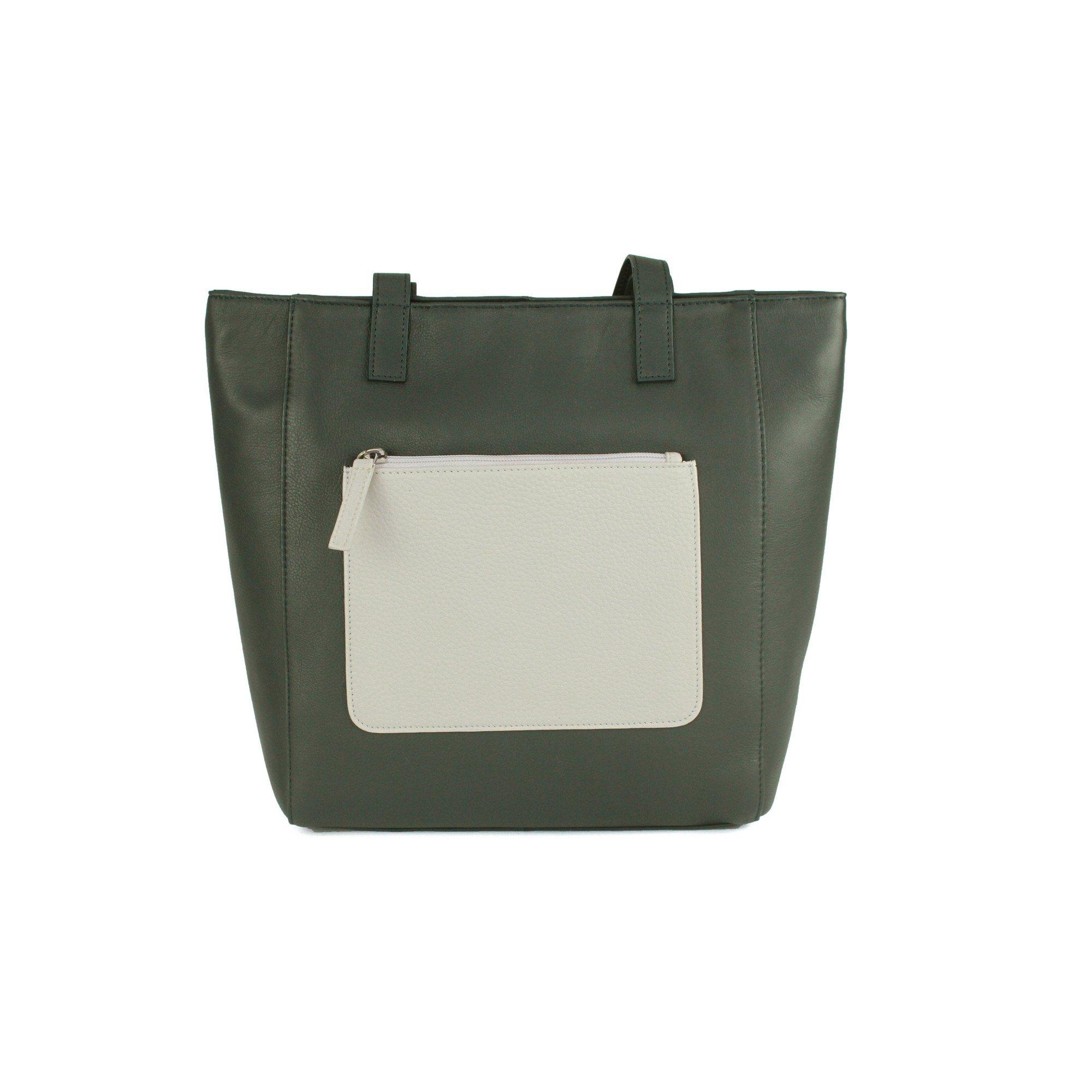 Eastern Counties Leather Polly Umhängetasche mit kontrastierender Aussentasche  