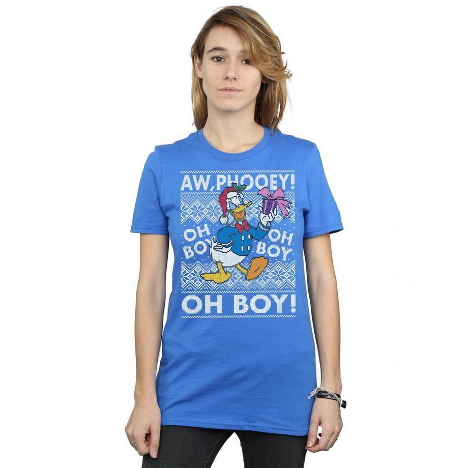 Disney Donald Duck Aw Phooey Oh Boy T-Shirt di Natale  