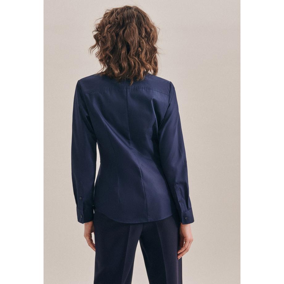 Seidensticker  Hemdbluse Uni Langarm Kragen 