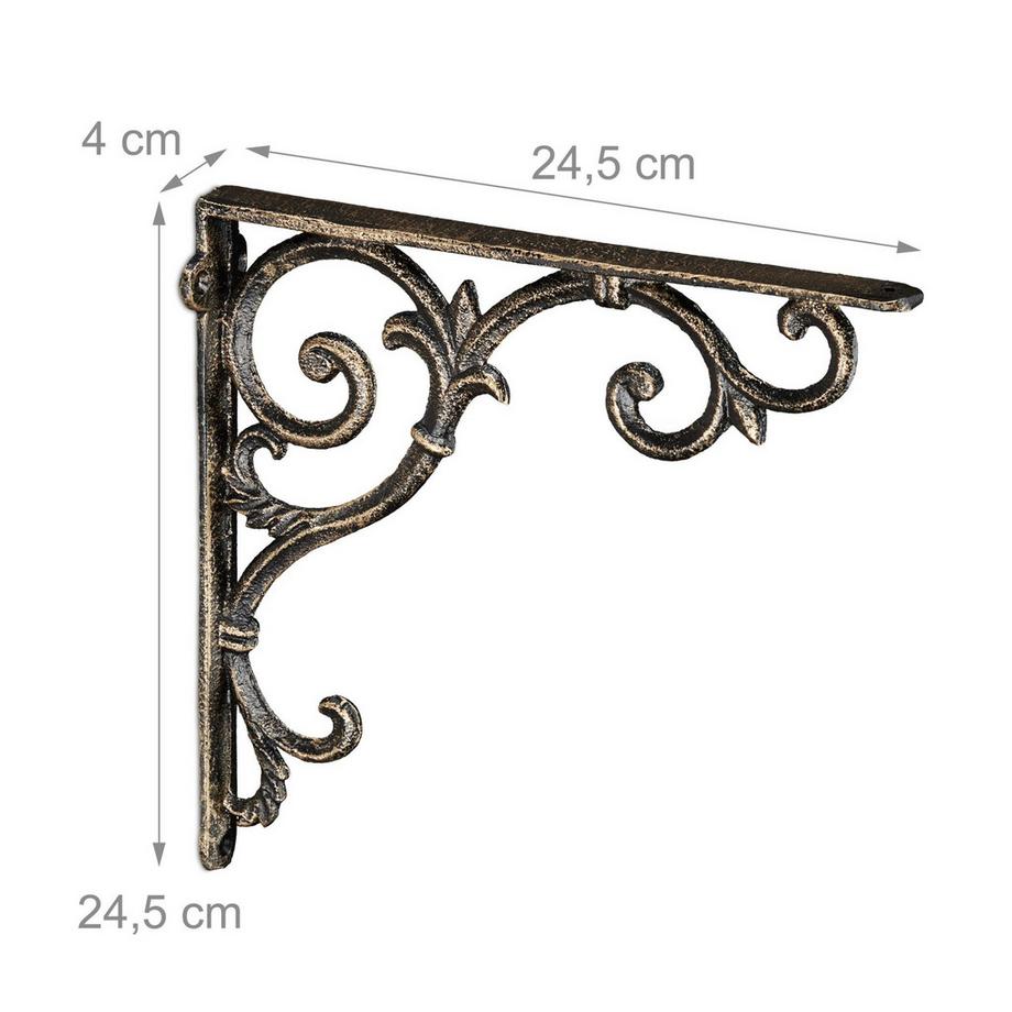 Northix 2er Set Regalträger im Vintage-Look  