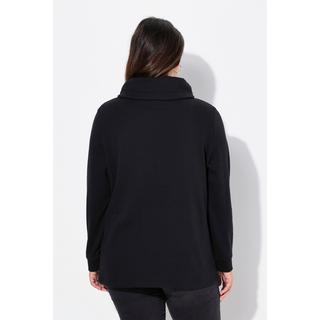 Ulla Popken  Sweatshirt, Blüten, Stehkragen, Langarm 