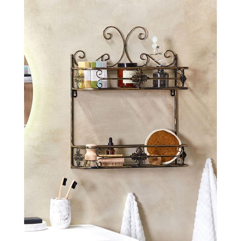 Beliani Étagère murale en Métal Rétro MARAYES  