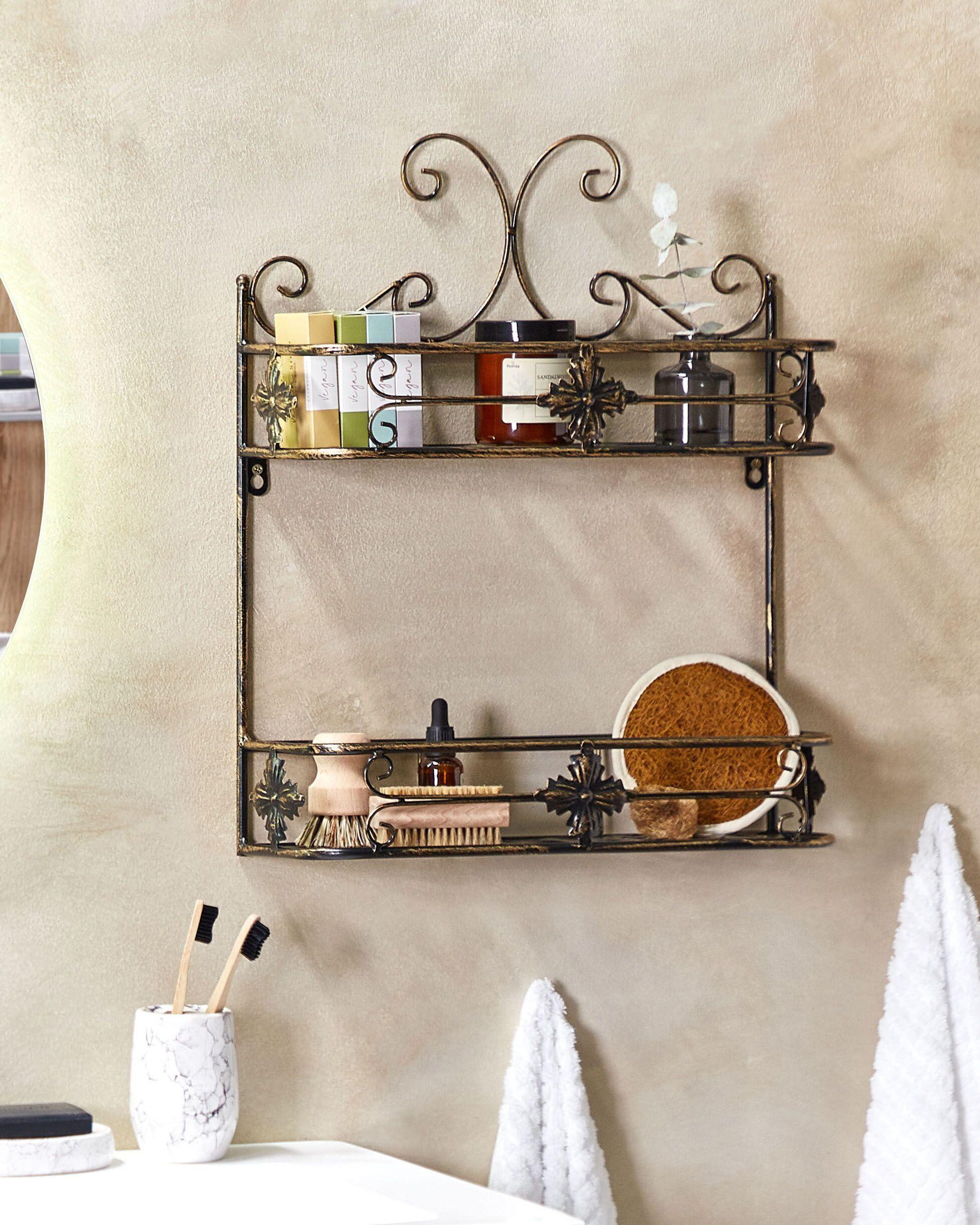 Beliani Wandregal aus Eisen Retro MARAYES  