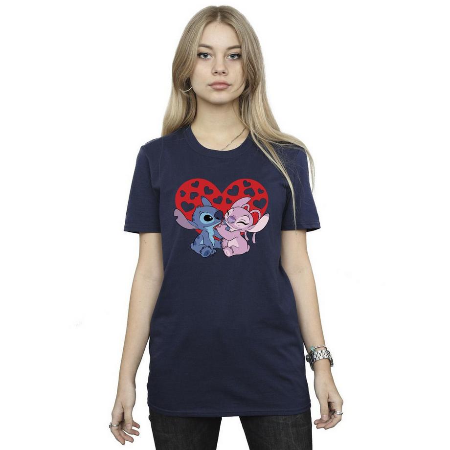 Disney Lilo & Stitch Coeur Imprimé T-Shirt  