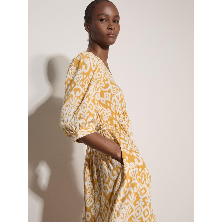 APRICOT Robe Midi Tapisserie Ikat  