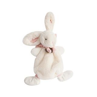 DouDou et compagnie  Schmusetuch Hase Bonbon Rosa (26cm) 