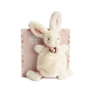 DouDou et compagnie  Schmusetuch Hase Bonbon Rosa (26cm) 