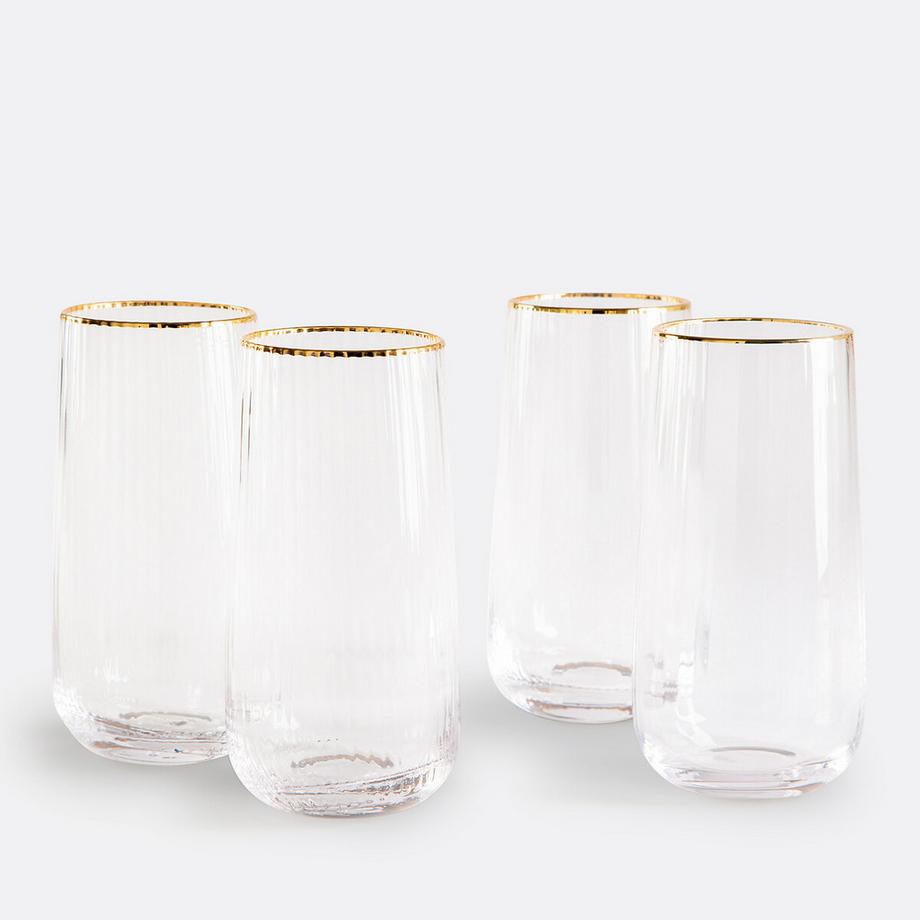 La Redoute Intérieurs 4er-Set Wassergläser Lurik  