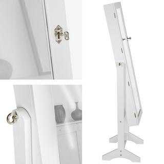 Tectake Schmuckschrank mit Spiegel, hochkant  