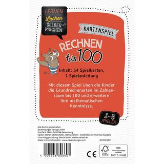 Ravensburger  Lernen Lachen Selbermachen Kartenspiel Rechnen bis 100 