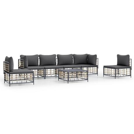 VidaXL Garten lounge set poly-rattan  