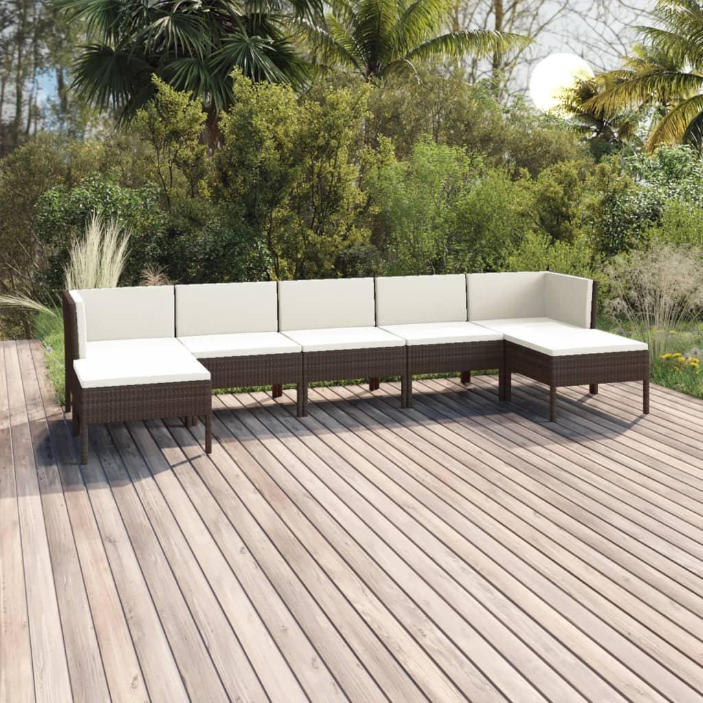 VidaXL Garten-sofagarnitur poly-rattan  