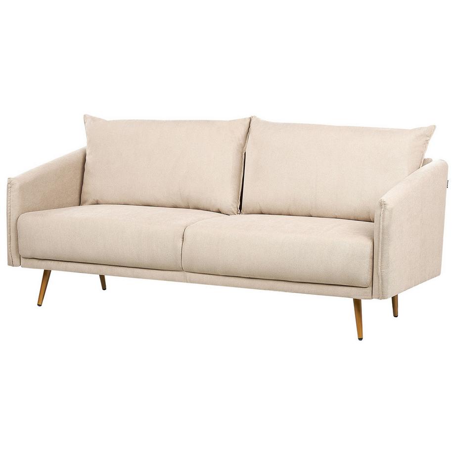 Beliani Canapé 3 places en Velours Rétro MAURA  