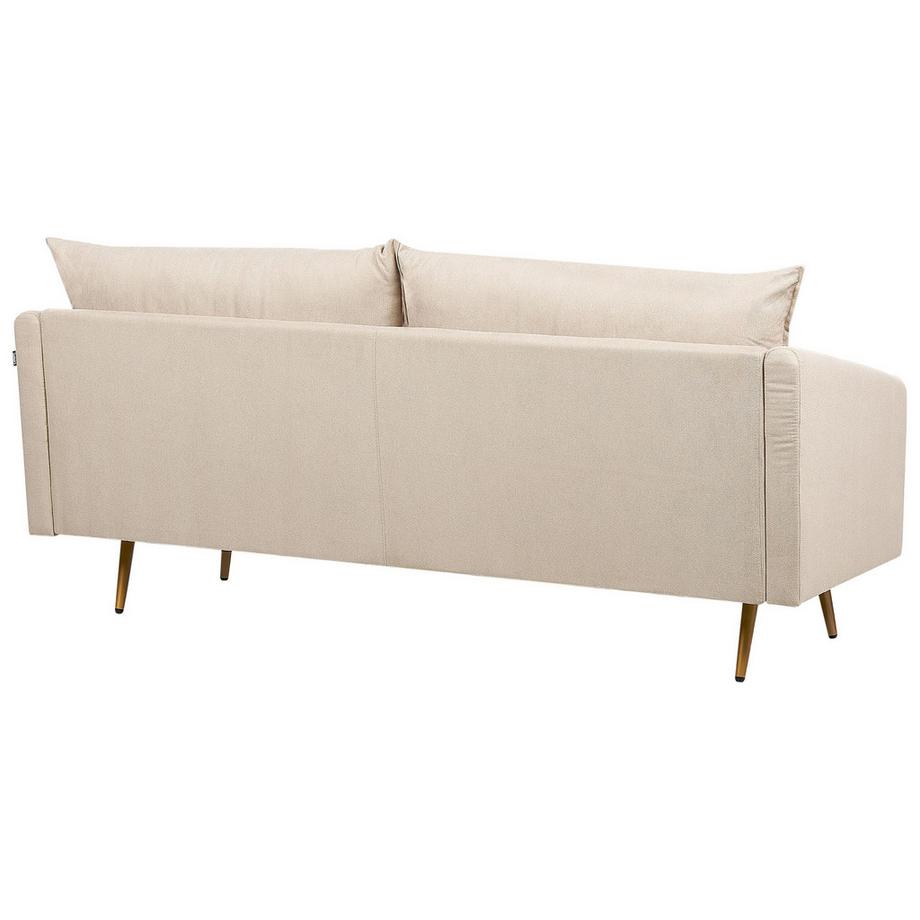 Beliani Canapé 3 places en Velours Rétro MAURA  