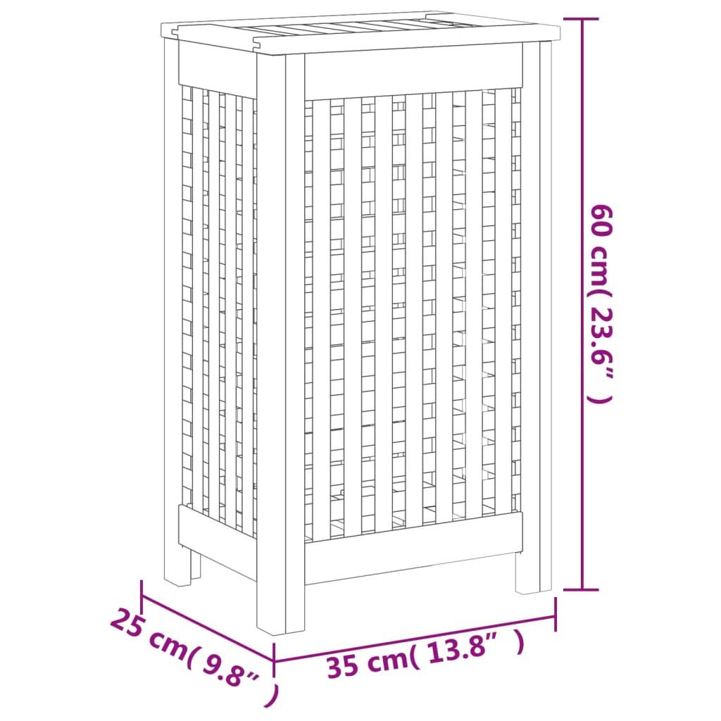 VidaXL cesto del bucato Legno  