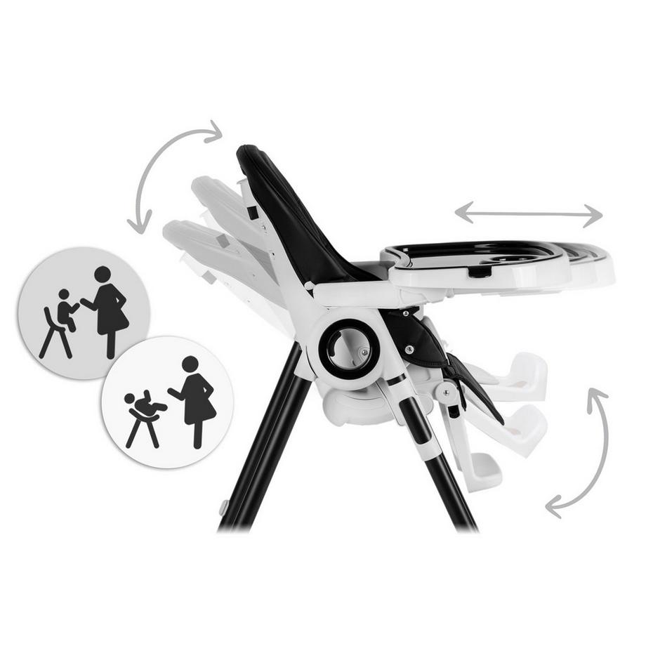 B2X  Sedia da pranzo con tavolo Nukido Belo nero 