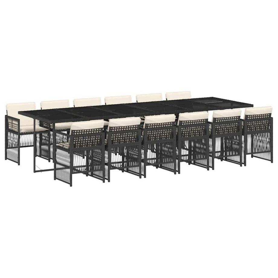 set da pranzo da giardino Polirattan