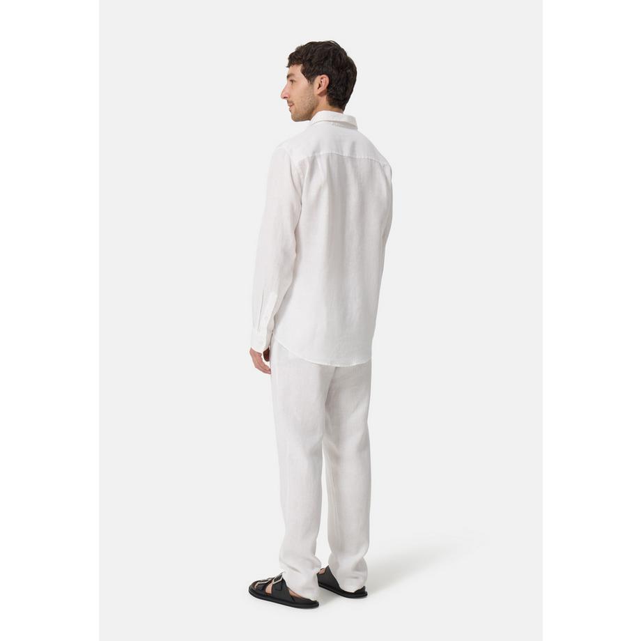 CASH-MERE.CH Leinen Langarmhemd  