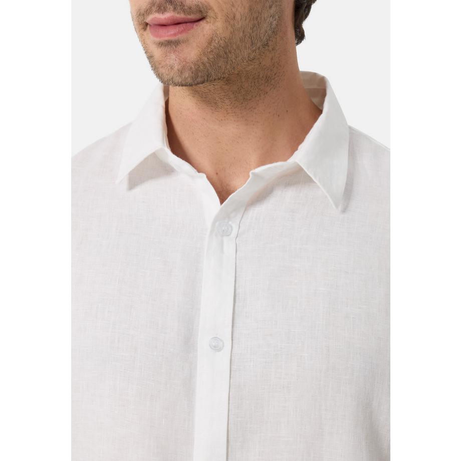 CASH-MERE.CH Leinen Langarmhemd  