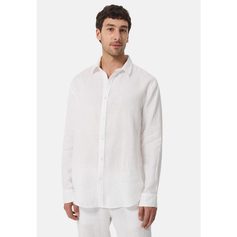 CASH-MERE.CH Leinen Langarmhemd  