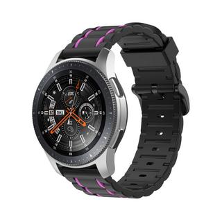 Cover-Discount  bracelet sport 22mm en silicone bi-colore violet 