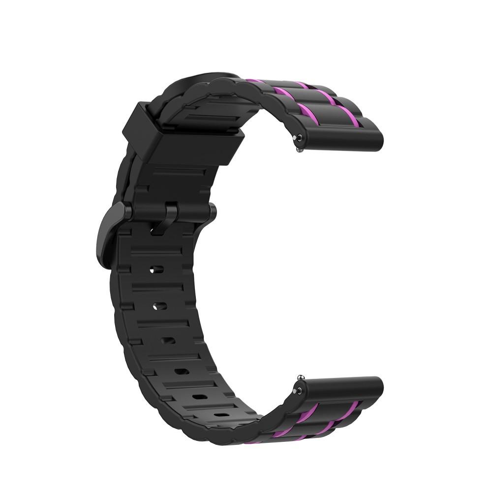 Cover-Discount  bracelet sport 22mm en silicone bi-colore violet 